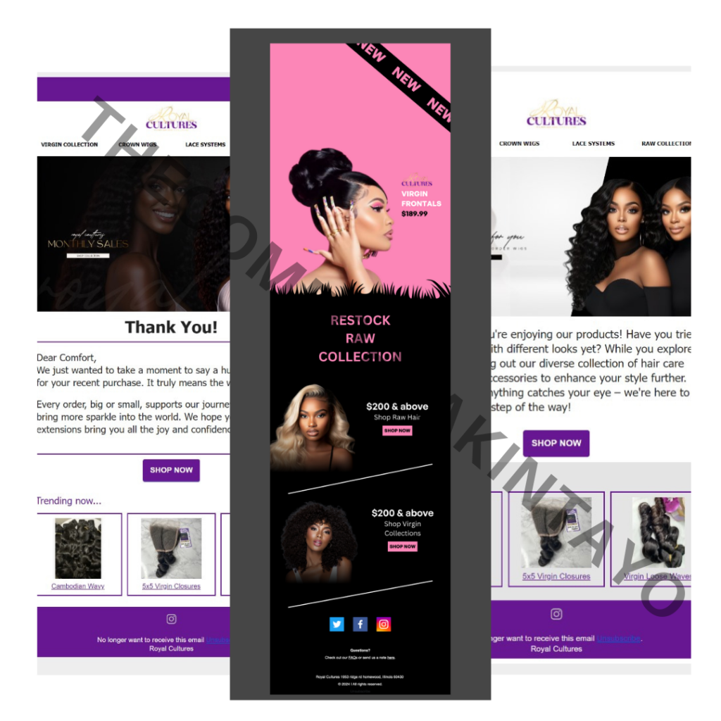 KLAVIYO EMAIL DESIGNS